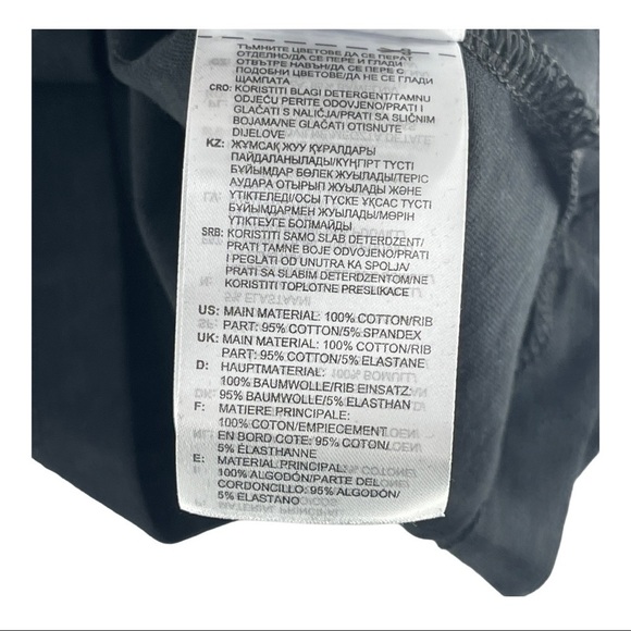 Adidas Black Short Sleeve 3 Stripes T-Shirt Size S - Picture 7 of 7